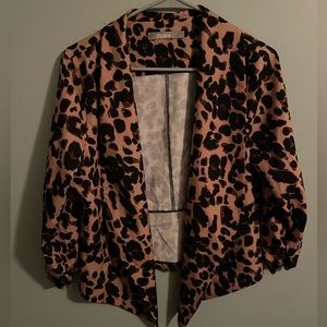 Leopard blazer